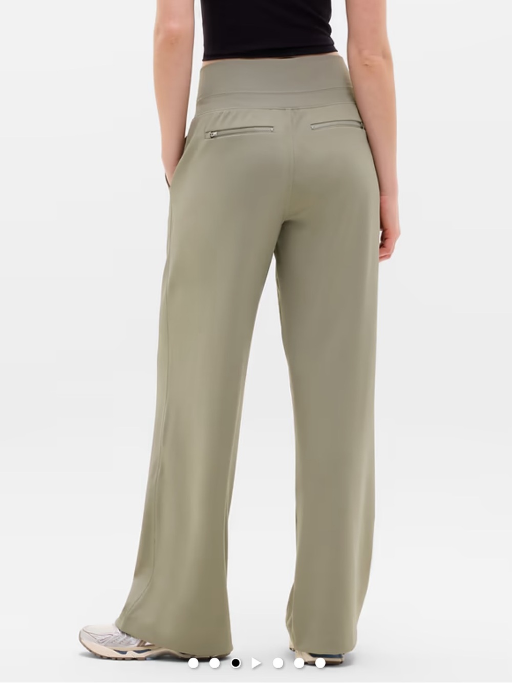 Athleta Venice Wide Leg Pull-On Pants in color Willow - Picture 3 of 12